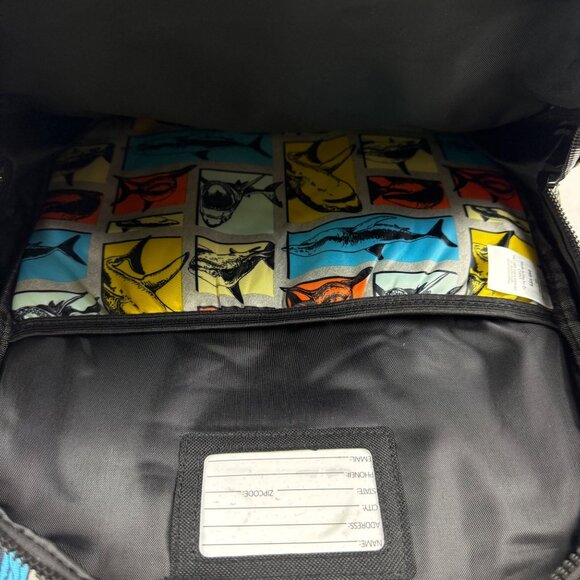 Wonder Nation Shark Backpack Kids Set 4 Piece 17' Water Resistant Padded laptop - Picture 9 of 9